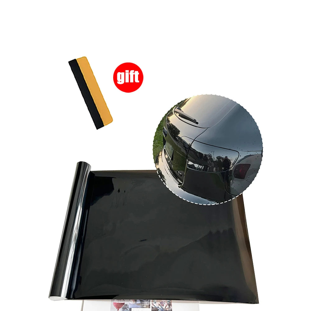 30cm Car Headlight Taillight Smoke Black PVC Films Car Vinyl film Tint Headlight Taillight Wrap Cover Sticker for Car Accessorie