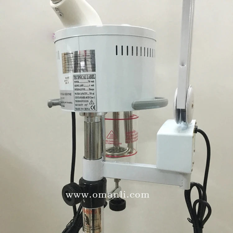 Salon Use Facial Steamer with Magnifying Lamp Glass 2 in 1