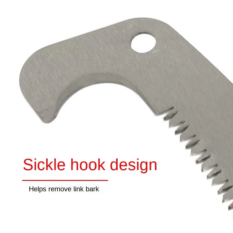 High-Reach Garden Pruning Saw – Logging & Tree Saw with Hook for Tall Branch Cutting