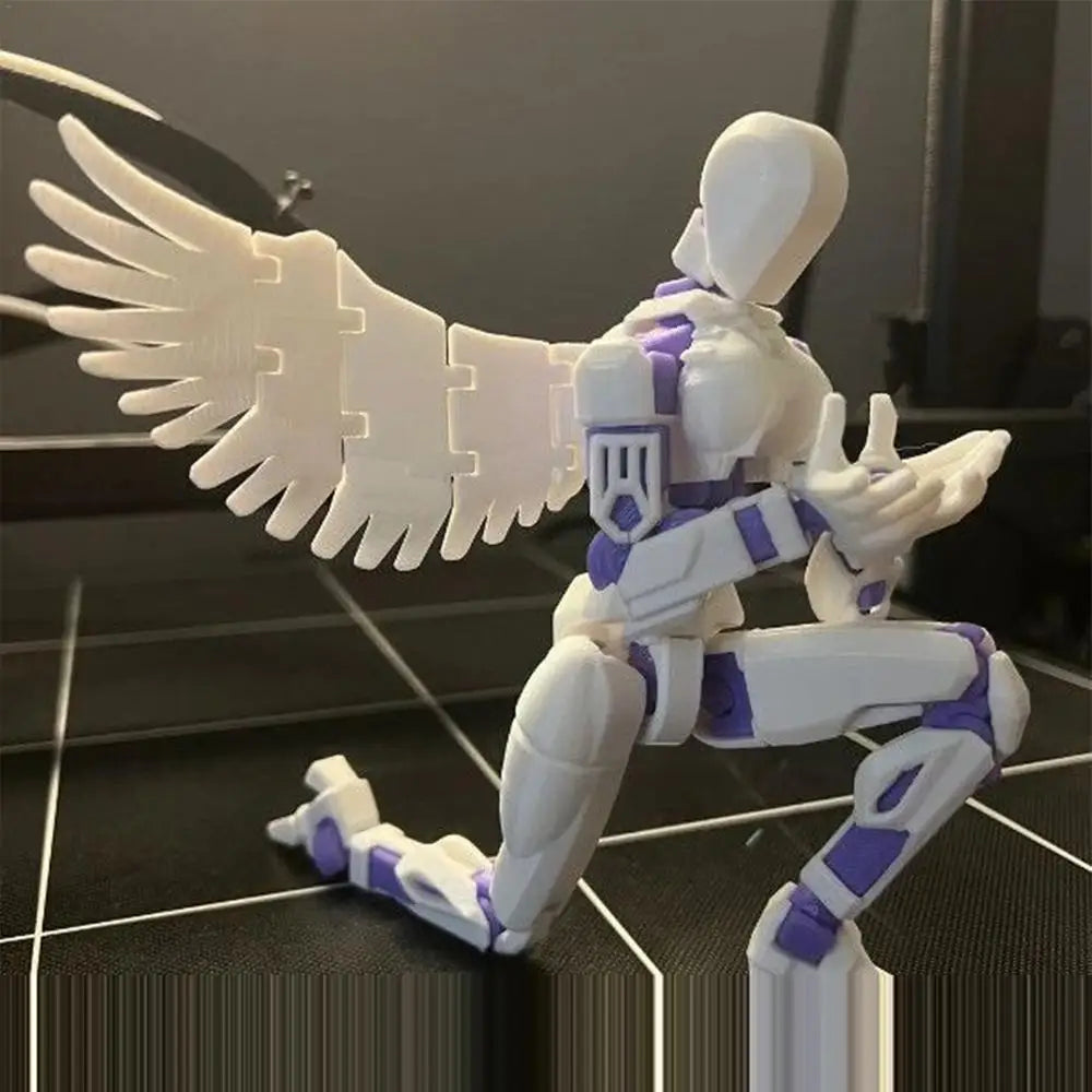 3D Movable Multi-Joint Robot Action Figure — Poseable Desktop Toy & Decor