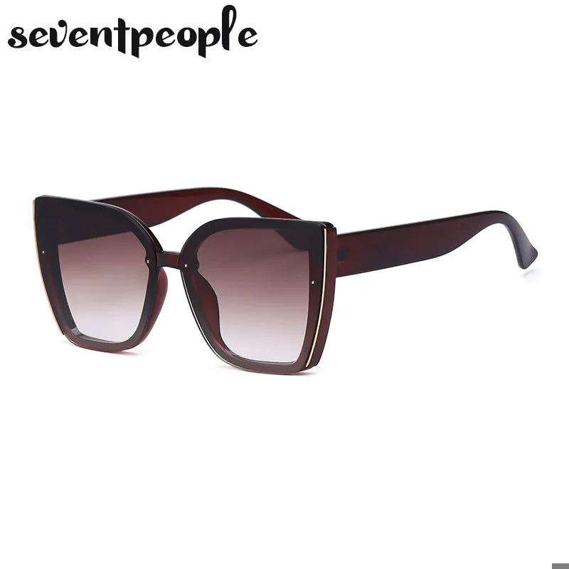 Oversized Cat Eye Sunglasses for Women — Big Frame Retro UV