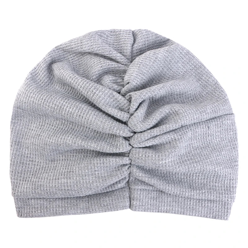 Women's Waffle Cotton Head Scarf Hat