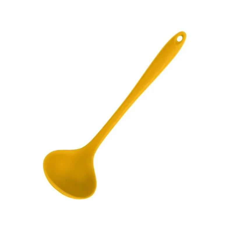 Yellow Silicone Kitchen Utensil Set - Spatulas for Cooking and Baking - photo 5
