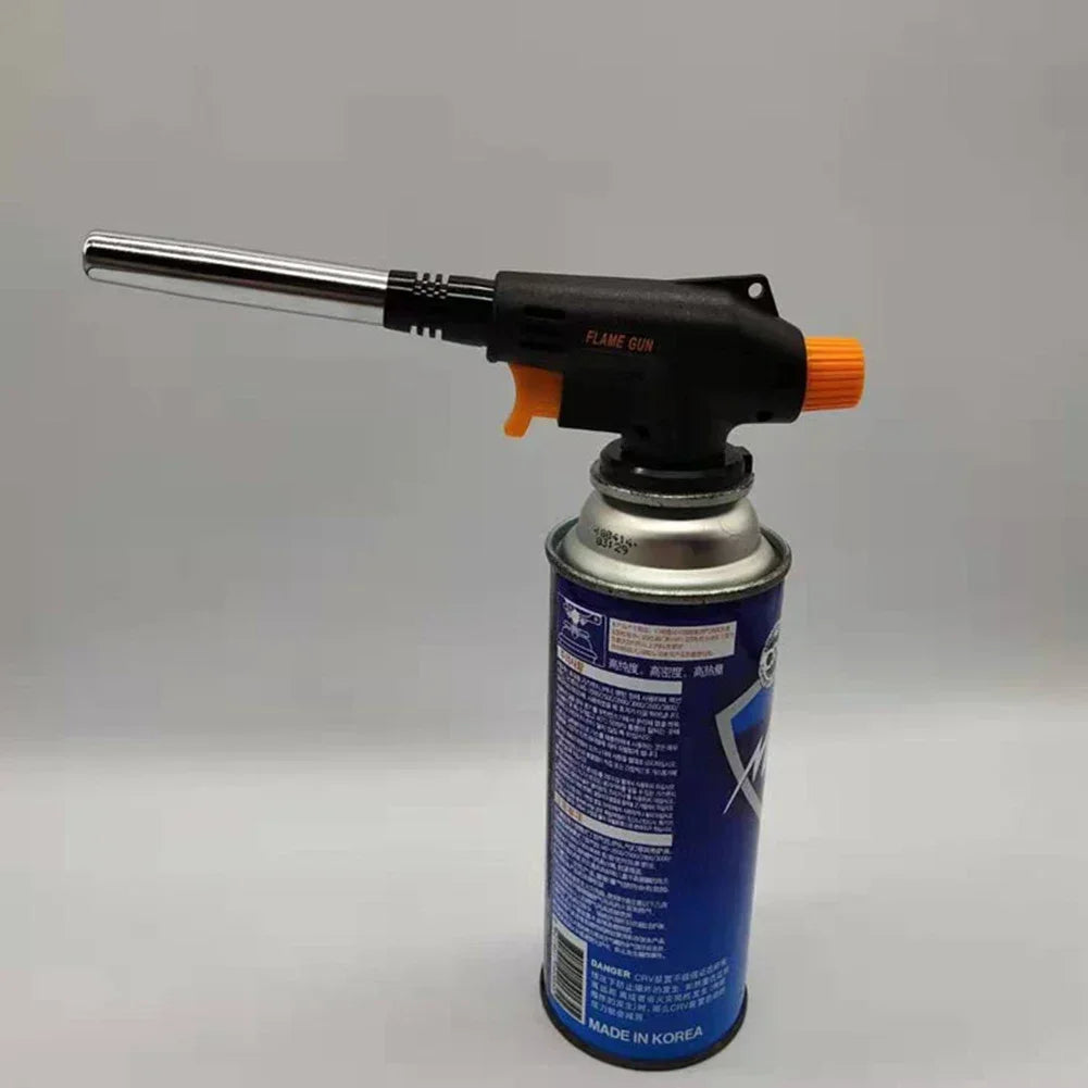 Outdoor Welding Gas Burner Flame Torch Ignition BBQ Cooking Camping Flamethrower Portable Gas Torch for Cooking And Camping