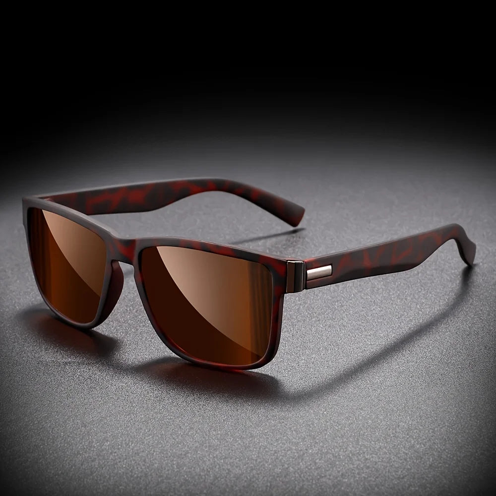 Unisex Square Polarized Sunglasses — Vintage UV400 Shades