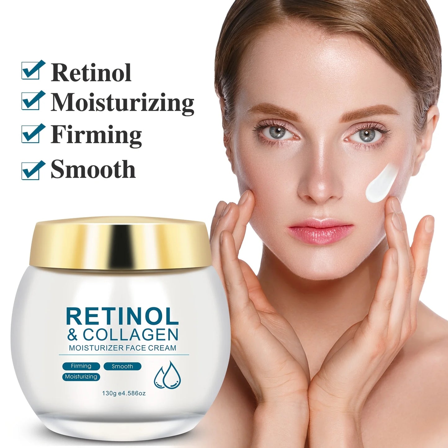 Retinol Moisturizing Cream  Firms & Smooths make the skin appear lighter, brighter, or more radiant