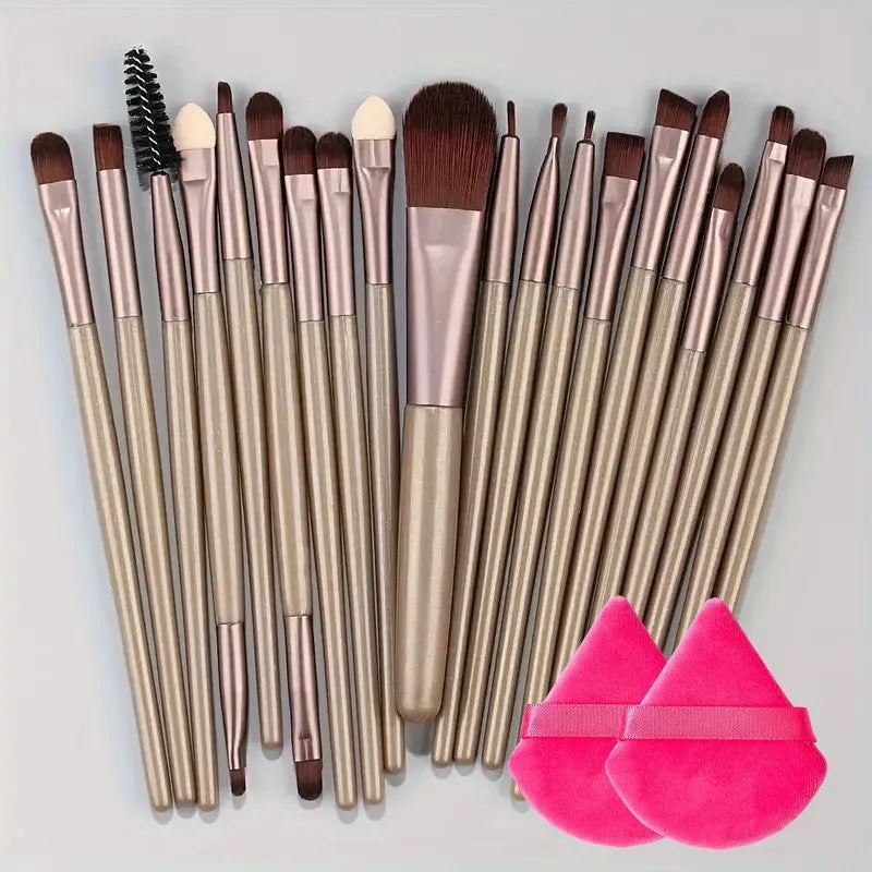 Makeup Brush Set 20Pcs Kit Soft Fluffy Eye Shadow Brushes Cosmetic Foundation Powder Highlighter Blending Beauty Tool Beginners