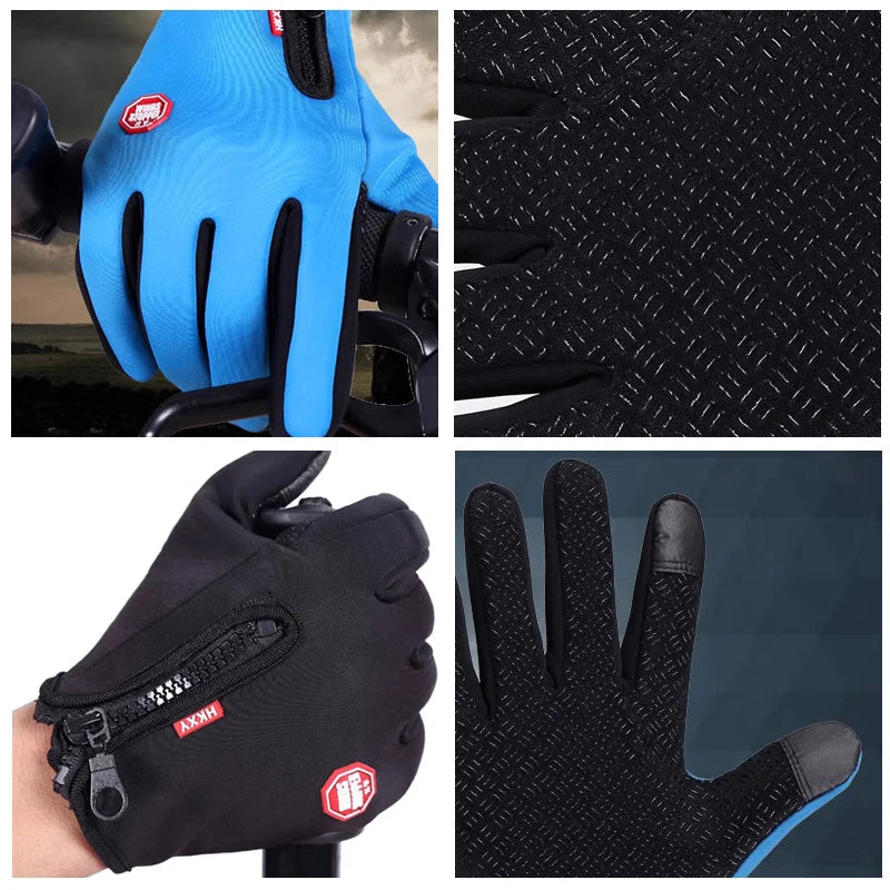 Unisex Touchscreen Winter Gloves - Non-Slip Cycling & Driving Gloves - photo 3