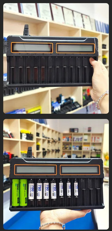Fast Charging Battery Charger for 18650 AA AAA 14500 16430-Charges 3.7V Lithium And 1.2V Nickel-Hydrogen-Nickel-Cadmium Battery