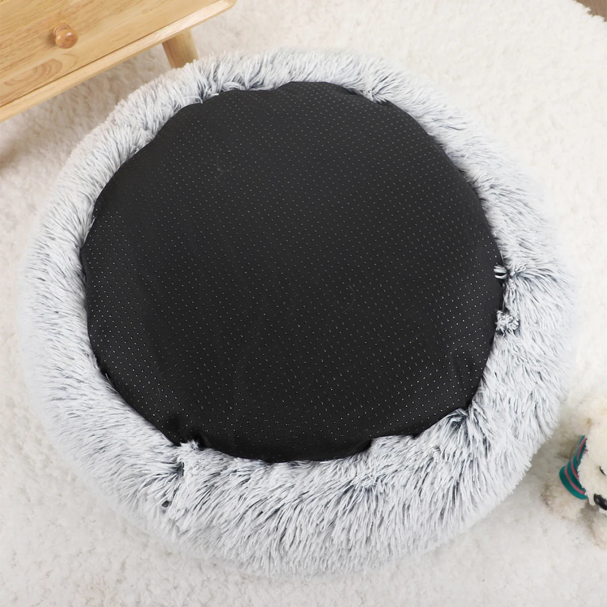 Donut Dog Bed - Round Plush Calming Bed for Large Dogs – photo 2