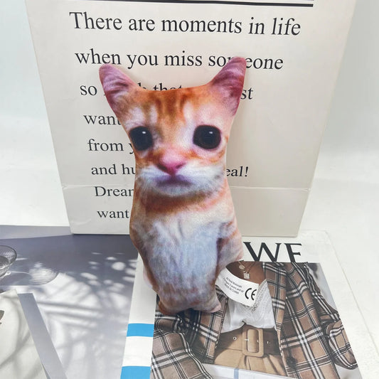 21 cm Plush Cat Doll - Soft Stuffed Kitten Toy for Kids