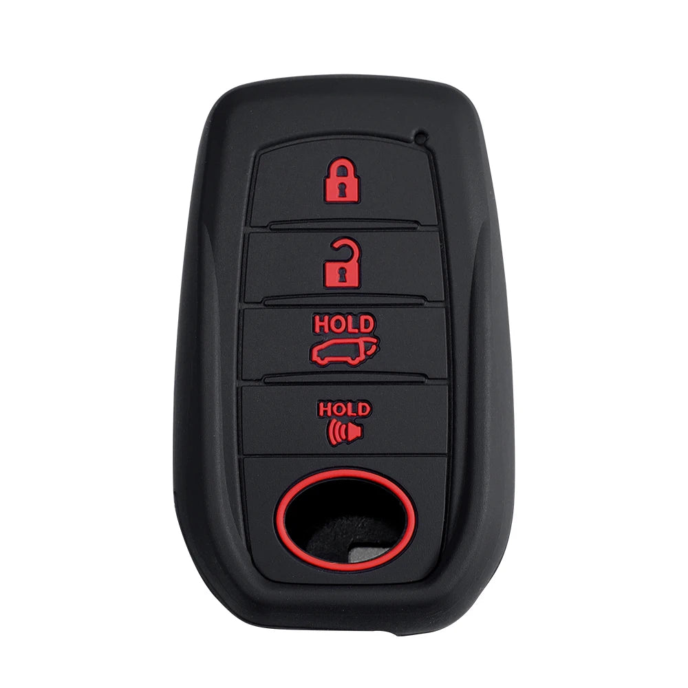 Lcyam Key Fob Cover Case Remote Protector Smooth Silicone Fits for Toyota Rav4 Corolla Camry Hilux Car Accessories Key Cover