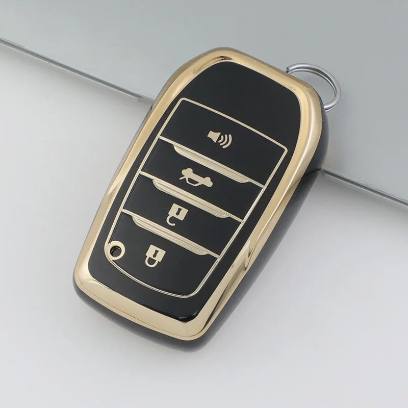 2 3 4 Buttons TPU Car Key Case Cover for Toyota Land Cruiser 200 300 Fortuner Camry Prado Crown TLK 200 Yaris Cross Hilux Innova