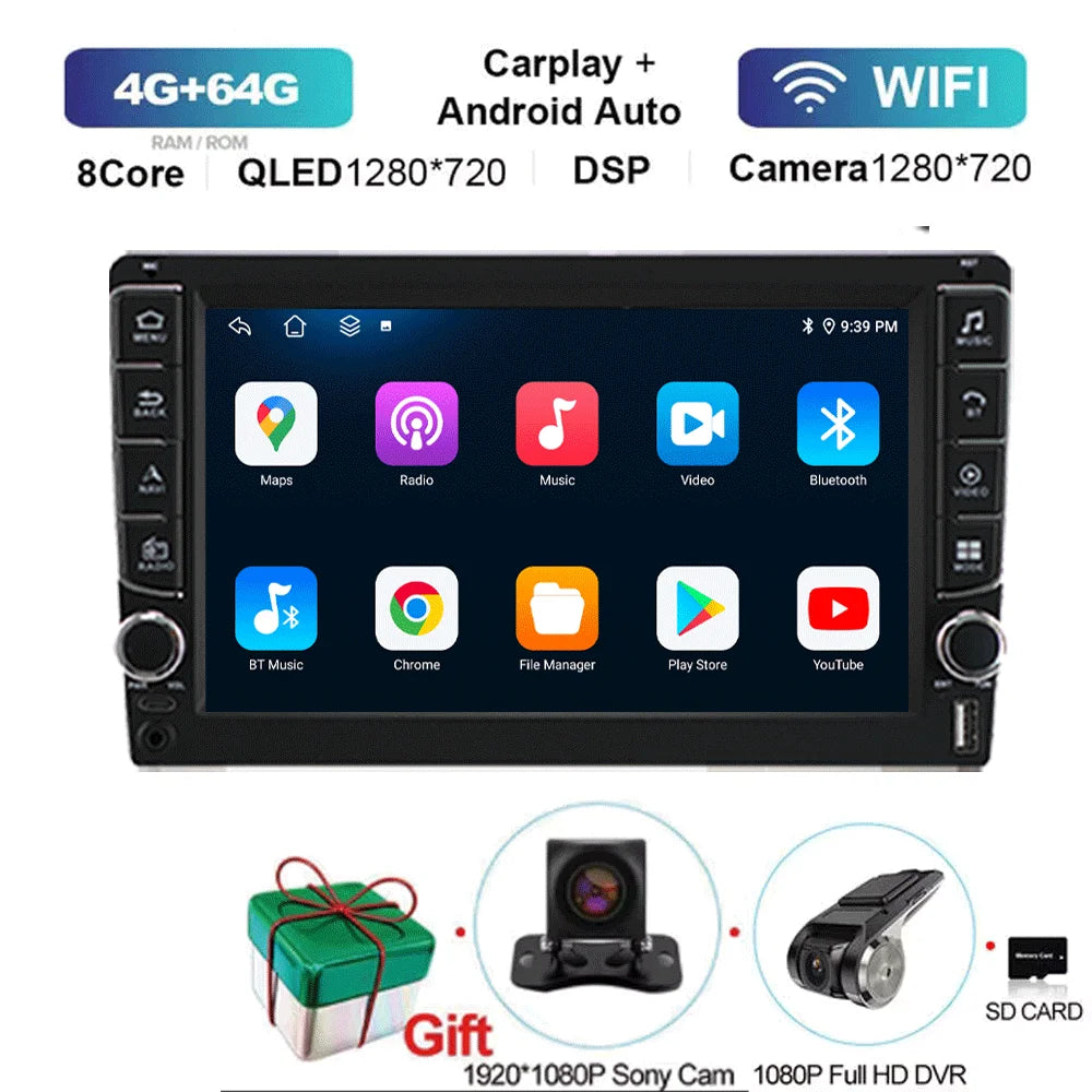 10" Android Car Stereo for Volvo XC90 (2004–2014) — Wireless CarPlay & Android Auto, GPS, 4G, 5G WiFi