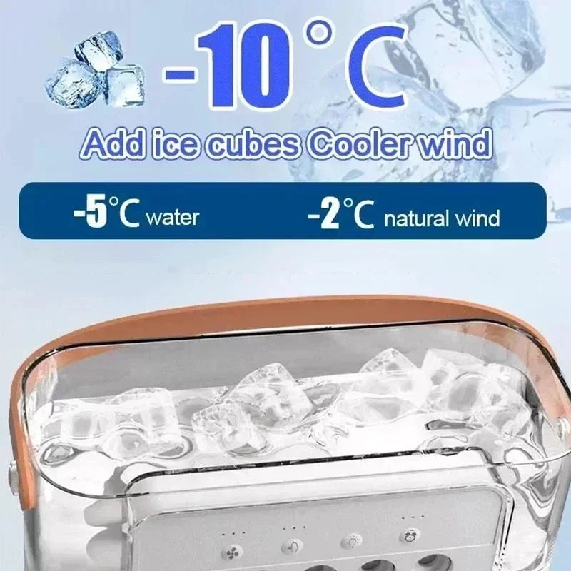3-in-1 Personal Air Cooler – Portable Evaporative Fan, Humidifier & LED Night Light