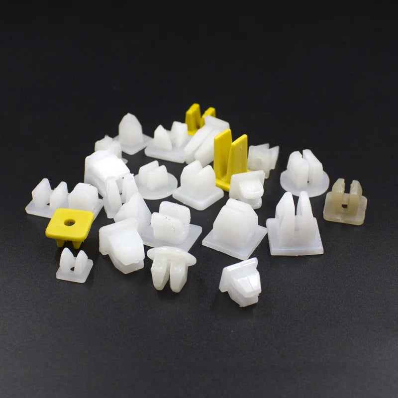 50 Pcs Car Fixed Screw Square Head Nut Screw Fixed Grommet Clip Plastic Snap In Fastener
