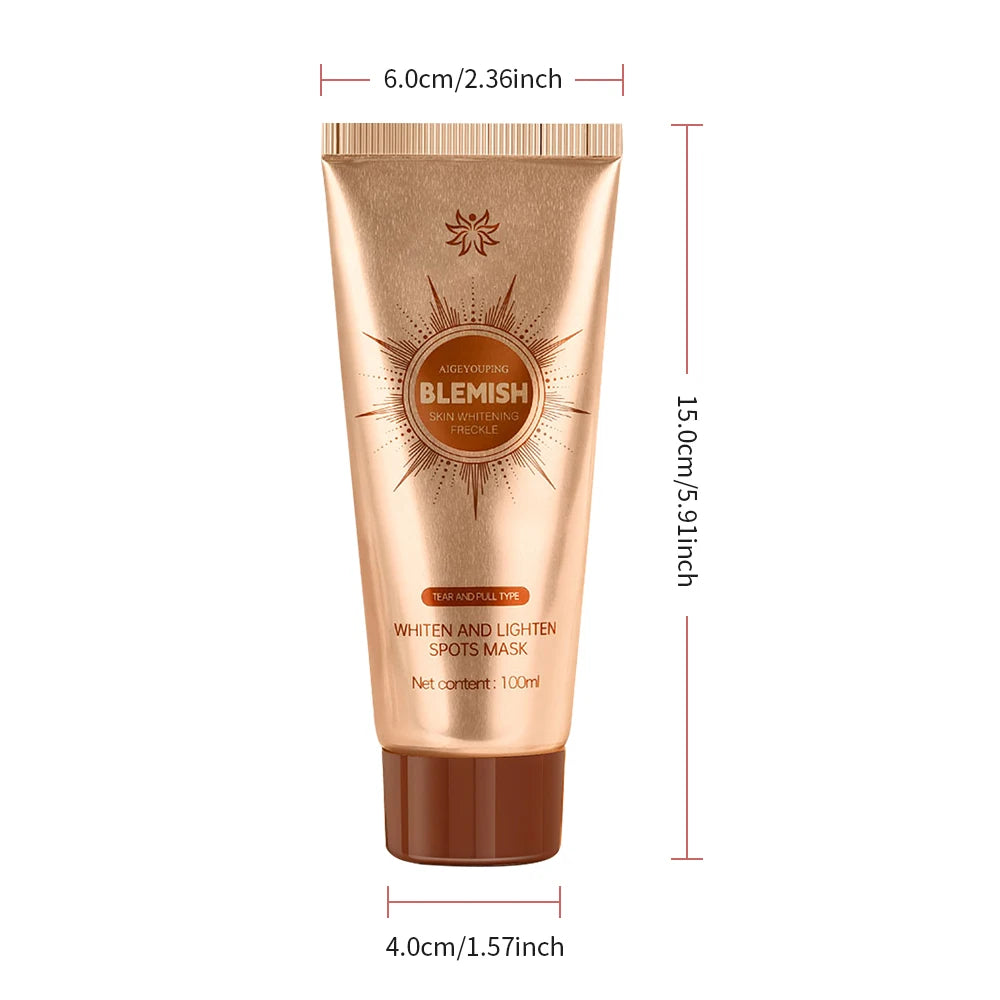 Spots Mask Spots Peel-Off Facial Mask Anti-Blemish Freckle Brightening Mask Deeply Clean Pore Tightening Moisturize Glowing Skin
