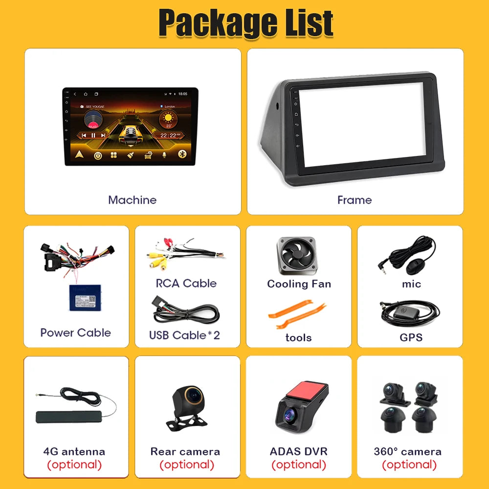 Android 16 For Mitsubishi Pajero 2 V30 V40 V20 1991-2004 Car Radio 2 din Multimedia Video Player Carplay Bluetooth 8 Core 5G DSP