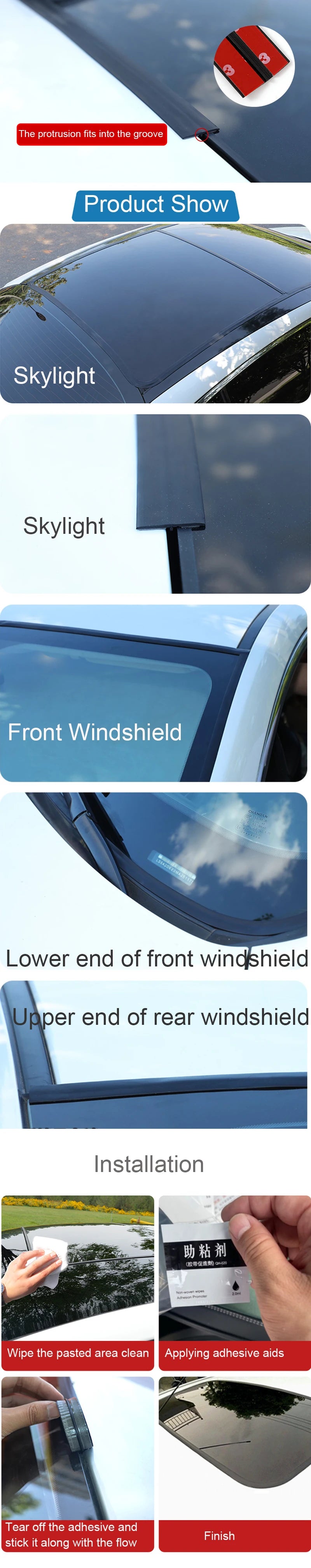 Rubber Car Door and Window Seal Strip - 14, 19 or 30 mm - view 24