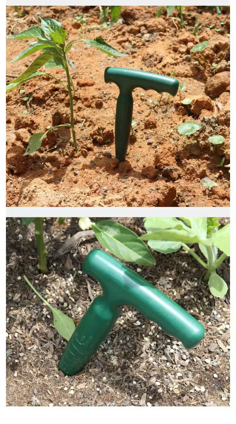 1pc Handheld Garden Hole Puncher Clear Scale Planting Tools Lightweight Digging Hole Tool Sowing Seeds Dispenser For Hole Diggin