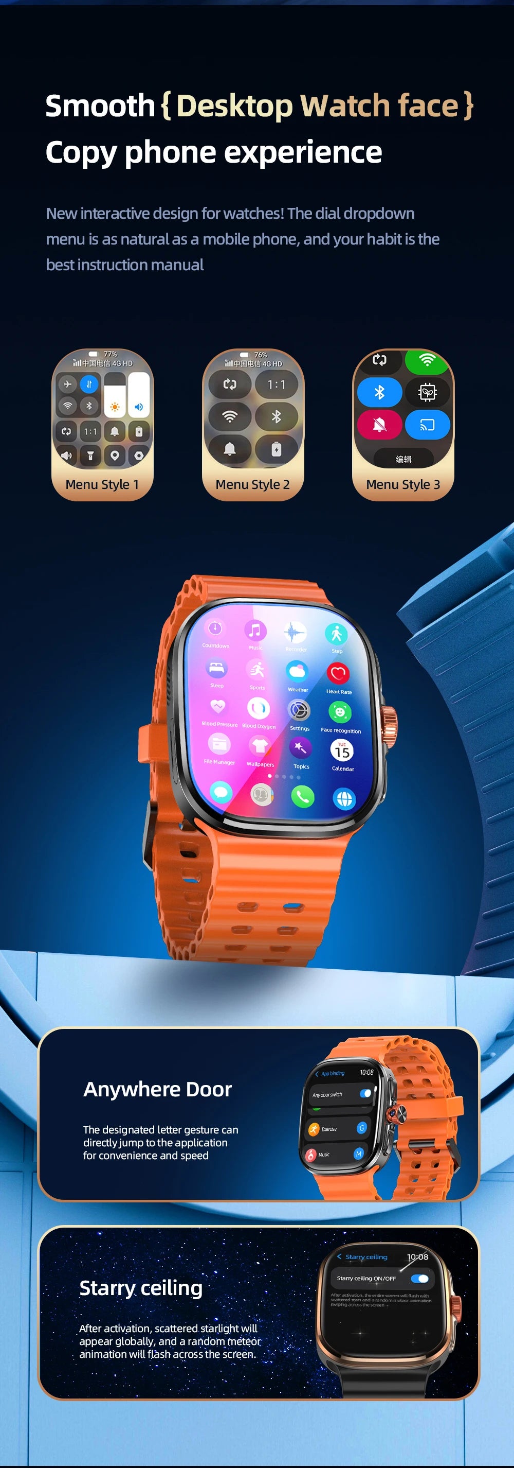 M99 Mini New Package 2.29inch Amoled Smartwatch 5G LTE Android 13.0 Smart Watch With Touch ID Fingerprint unlock GPS WIFI Sim