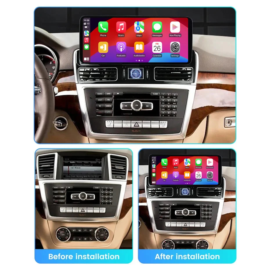 For Mercedes Benz ML GL GLE GLS W166 X166 2012-2019 Car Radio Multimedia Video Player Navigation GPS Android 15 CPU No 2din DVD