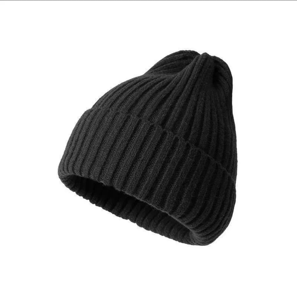 Unisex Crochet Knit Beanie - Solid Color Winter Hat for All Ages - photo 12