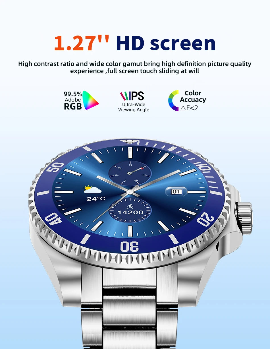 LIGE 2026 Luxury Smart Watch – Bluetooth Call, Health Monitoring & Multi-Sport | Men & Women Gift