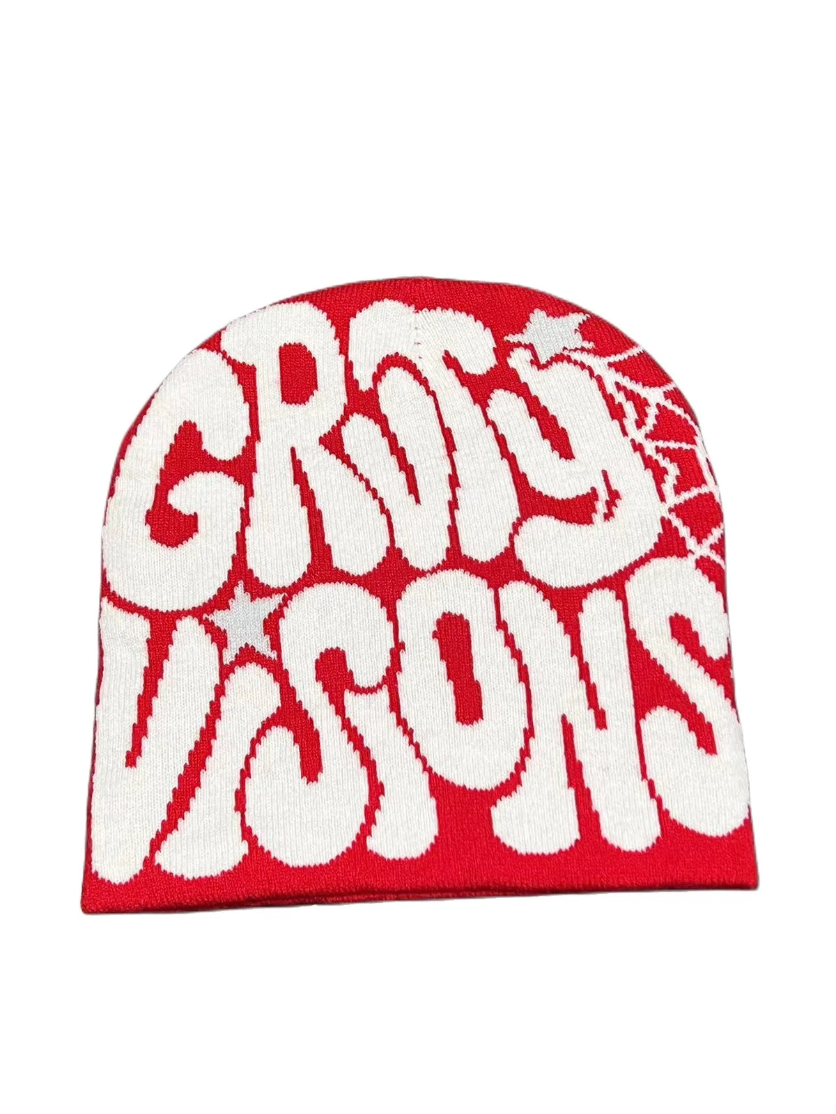 Graphic Knit Beanie, Unisex Y2K Winter Hat