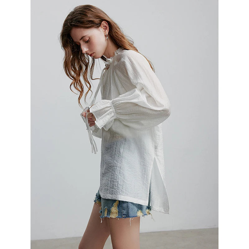 TOYOUTH Women Blouse Shirt 2025 Summer New Shirt 8522001