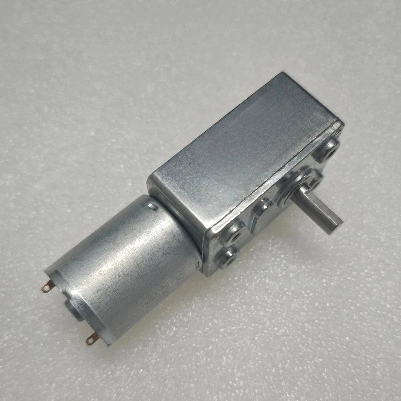 1pcs 370 Reversible High Torque Worm Geared Motor DC 12V Reduction Motor CW/CCW Electric Accessories 6rpm-210rpm