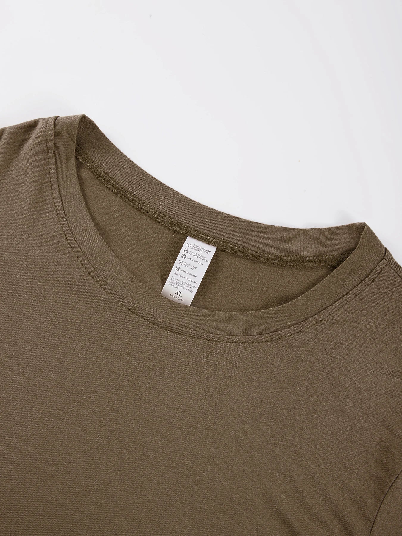 Women's Cotton Crop Tee — Stretch Slim Short-Sleeve Yoga Top