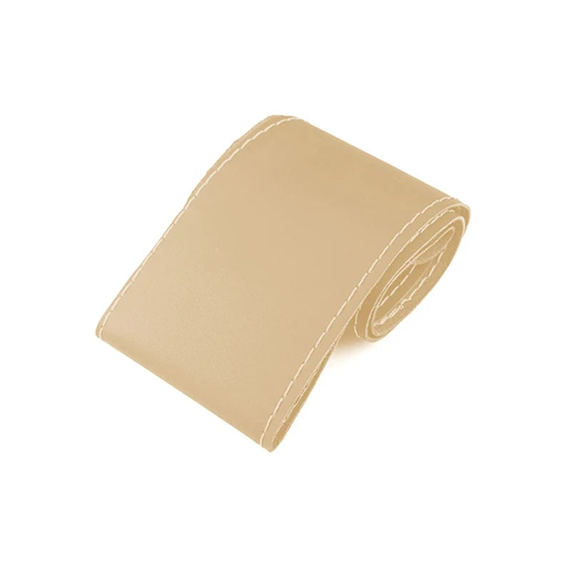 38cm DIY Microfiber Leather Steering Wheel Cover Kit