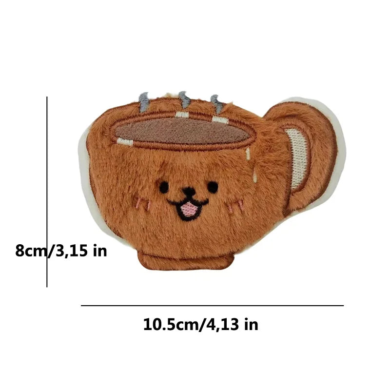 Plush Squeaky Food Dog Toys - Baguette, Pizza & Cake Shapes - photo 9