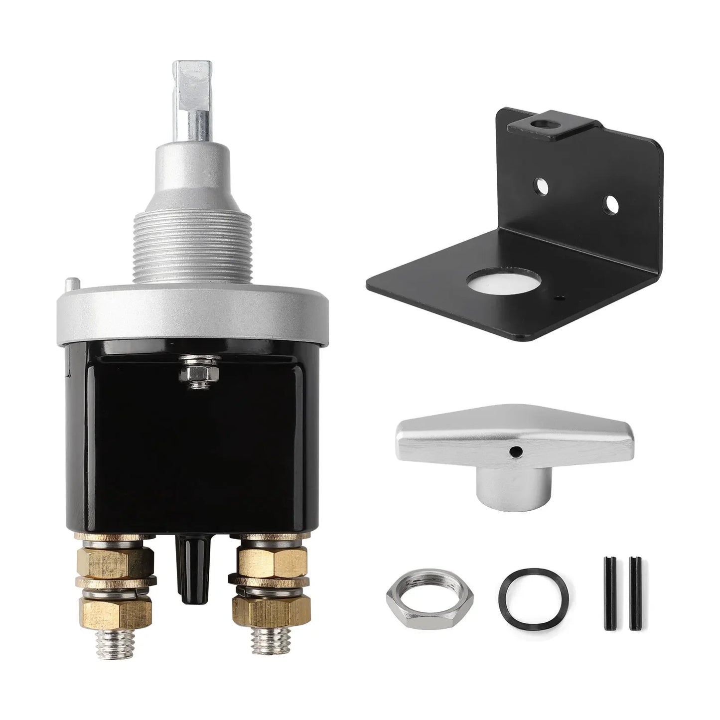 1500A Battery Circuit Cutter Disconnecter Isolator Heavy Duty Battery Kill Mass Switch With Keyhole For RV Camper Van Truck Boat