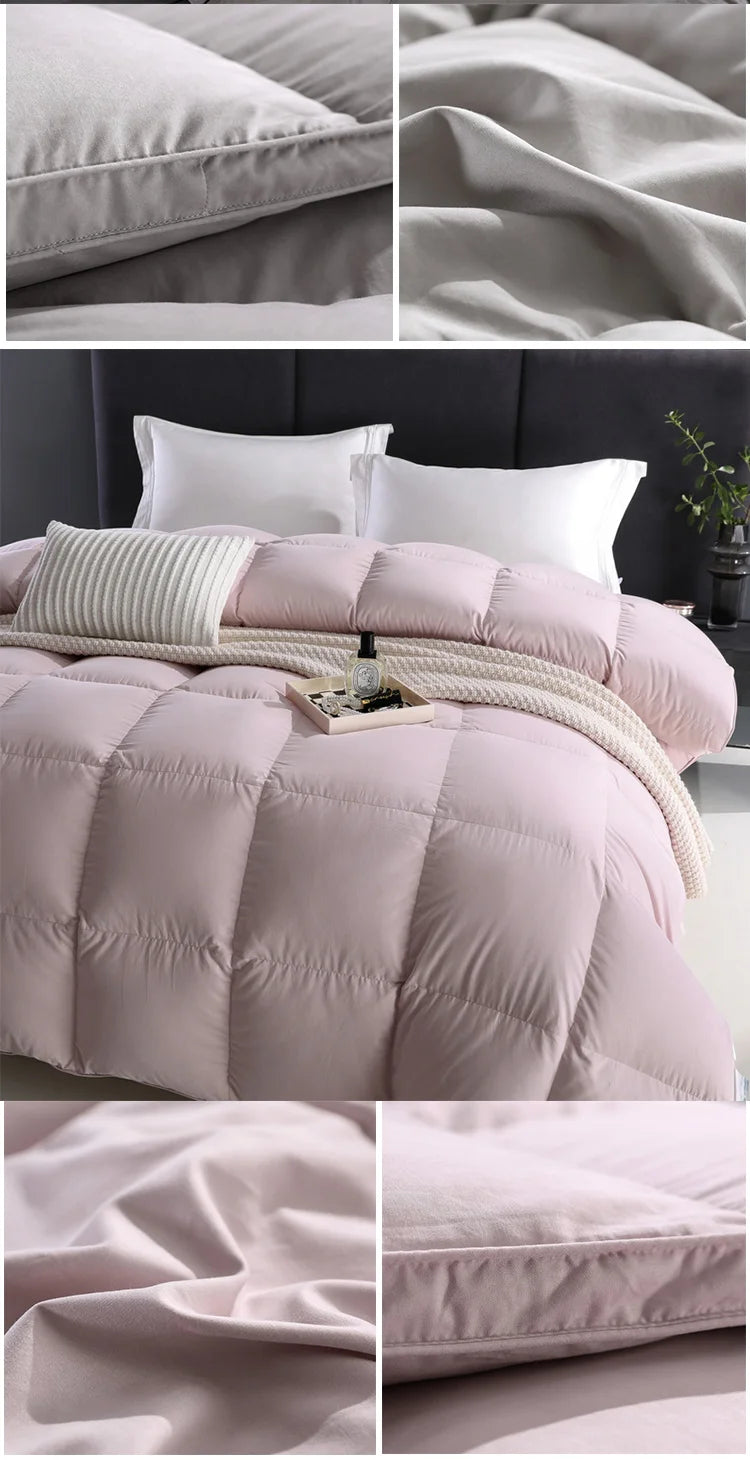 Goose Down Duvet, Quilted Winter Comforter