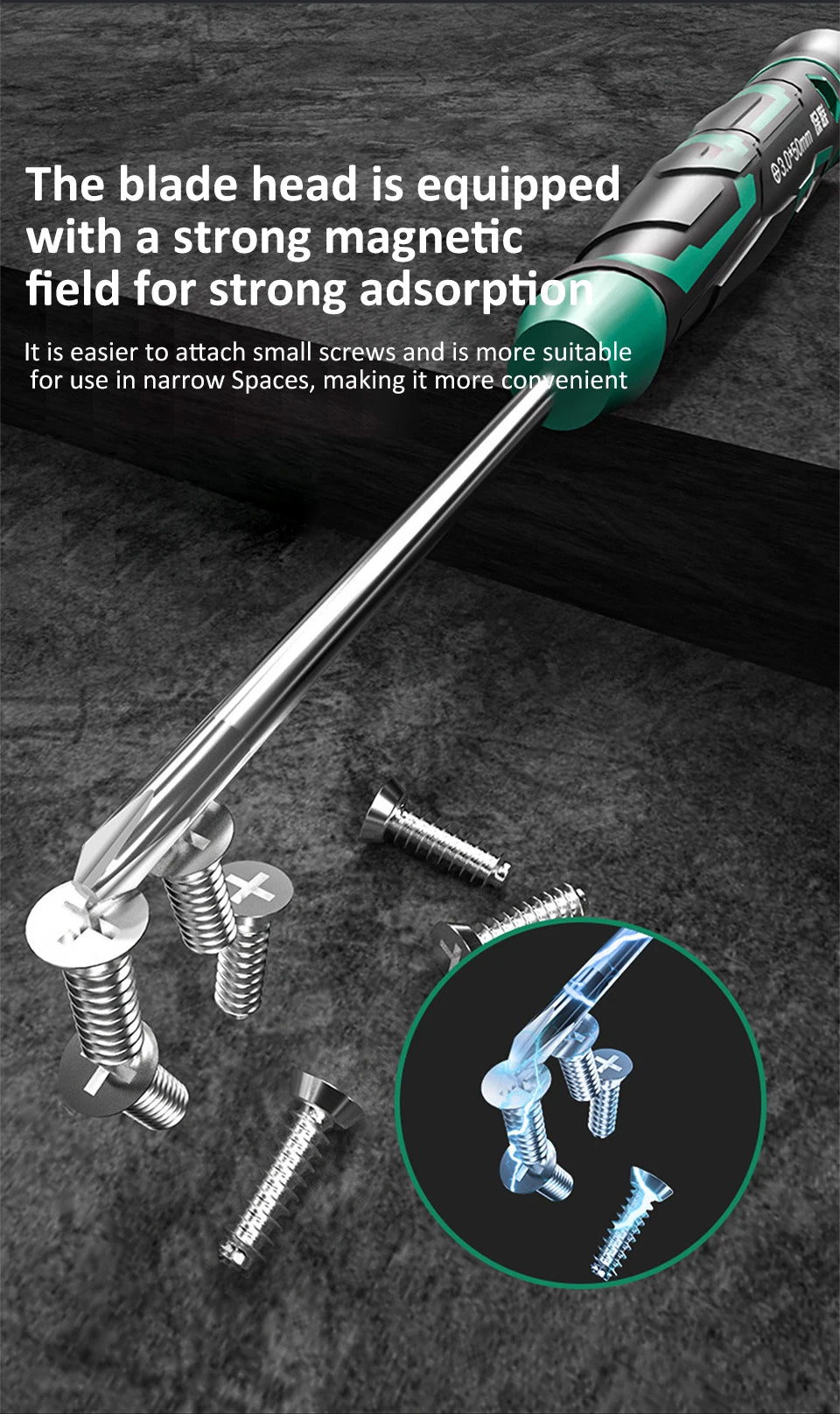 Precision Magnetic Screwdriver Anti-Slip Handle Phillips/Slotted Type Mini Screw Driver Installation and Disassembly Repair Tool