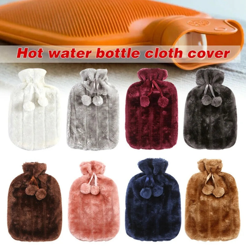 Hot Water Bottle with Soft Protective Case - Reusable Hand and Feet Warmer - photo 4