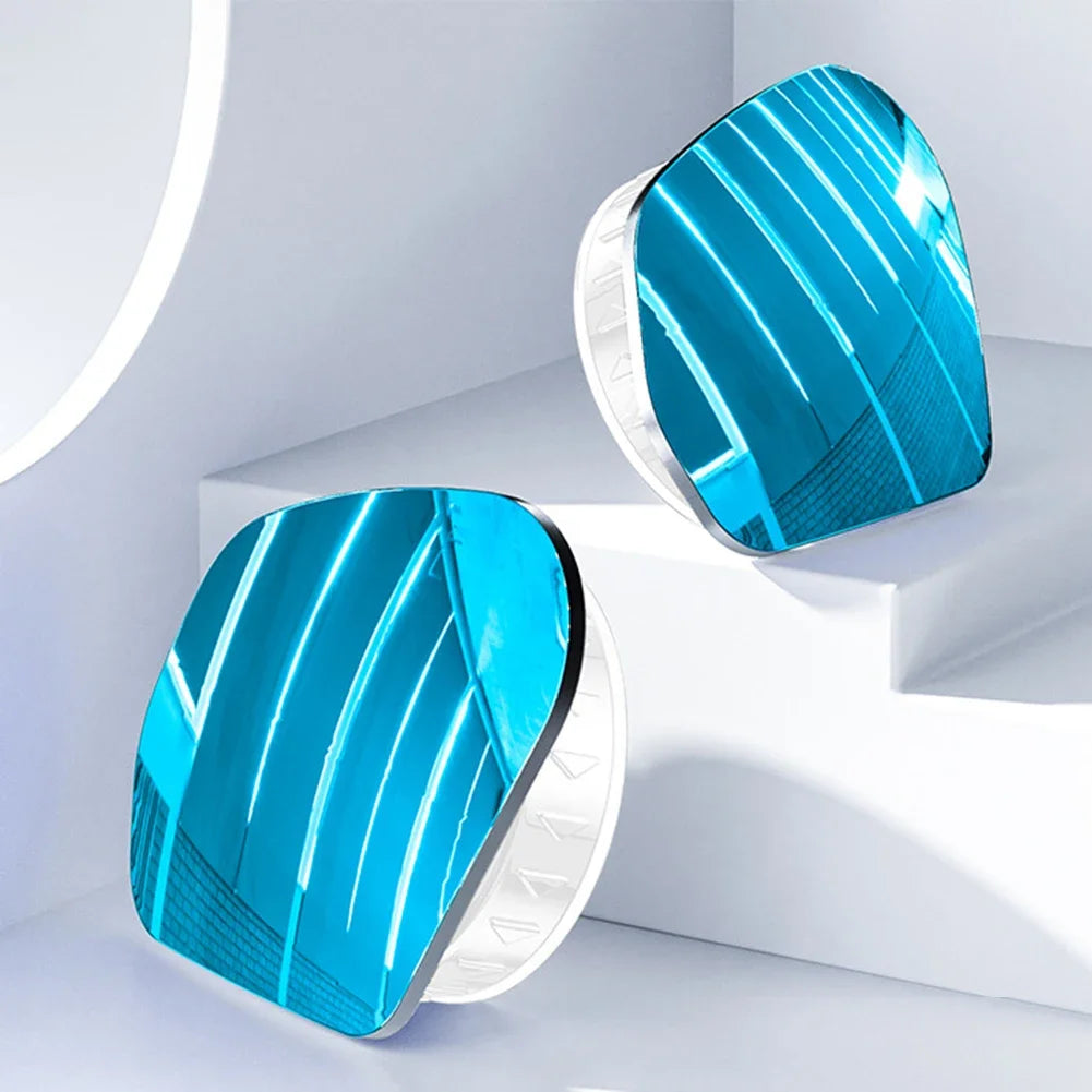 2PCS 360 Degree Adjustable Angle HD Glass Blind Spot Mirrors Car Rearview Mirrors Frameless Wide-angle Rearview Mirrors