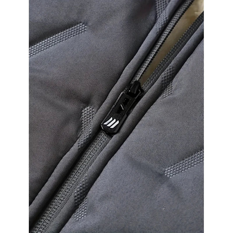 Men's Windproof Winter Puffer Jacket - Warm Padded Zip Coat - photo 5