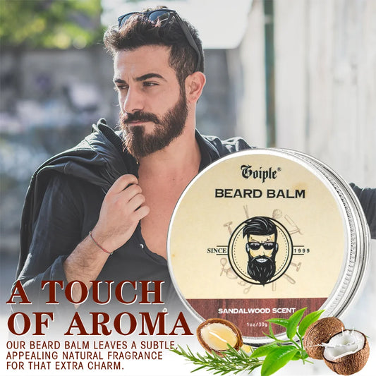 Natural Shea Butter Beard Balm for Men - 30g Moisturizing Styling Wax