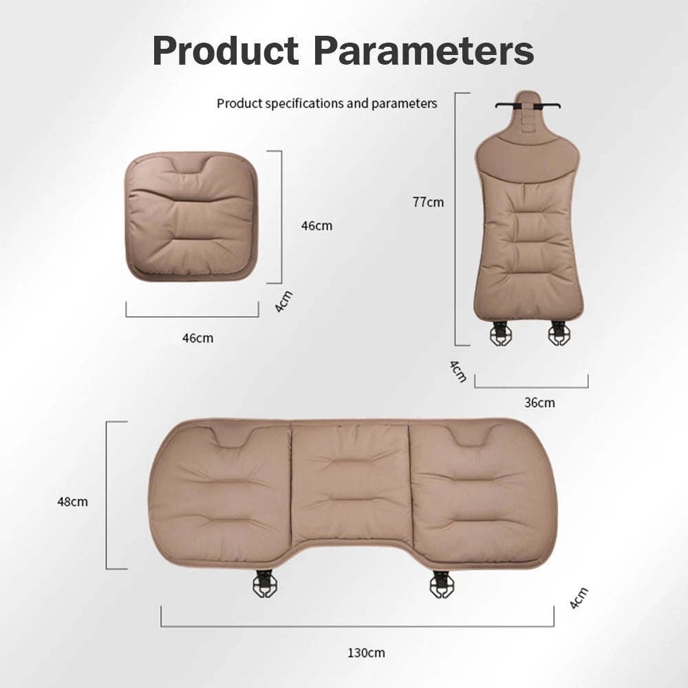 Universal Car Seat Cover – Leather Waist Cushion & Seat Protection Pad for All Seasons