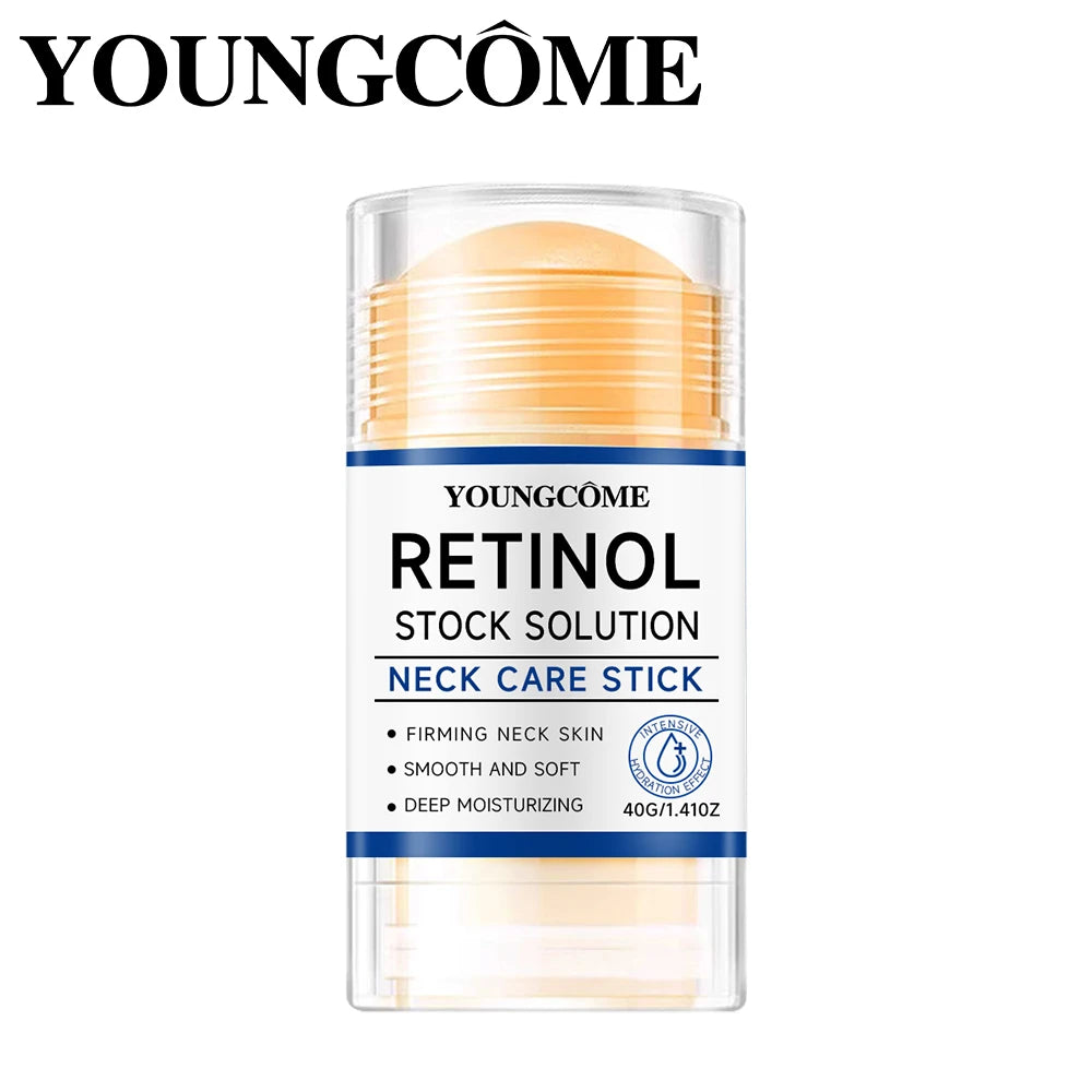 YOUNGCOME Retinol & Collagen Neck Firming Stick 40g – Anti-Aging, Wrinkle Reduction, Dark Spot Correction & Tightening | CPNP Certified | 1, 2 & 4 Pcs