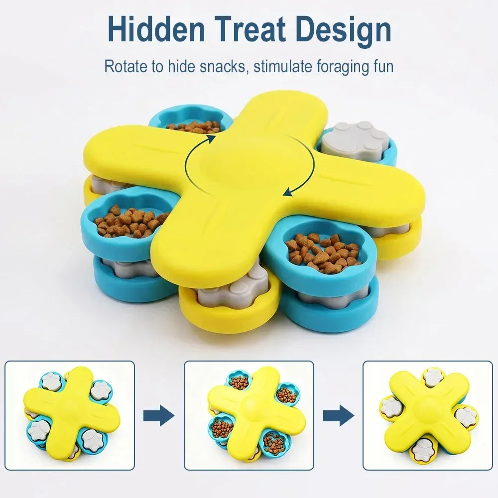 Slow Feeder Treat Dispenser Dog Puzzle - Self-Play Game Toy – photo 2