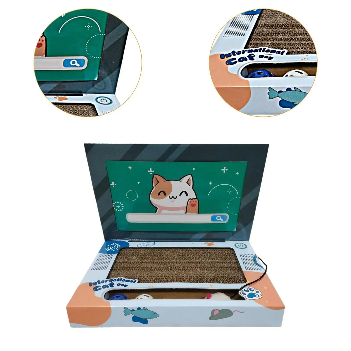 Cat Laptop Scratcher Cat Laptop Toy Kitten Toy Cat Interactive Toy Cat Bed Cat