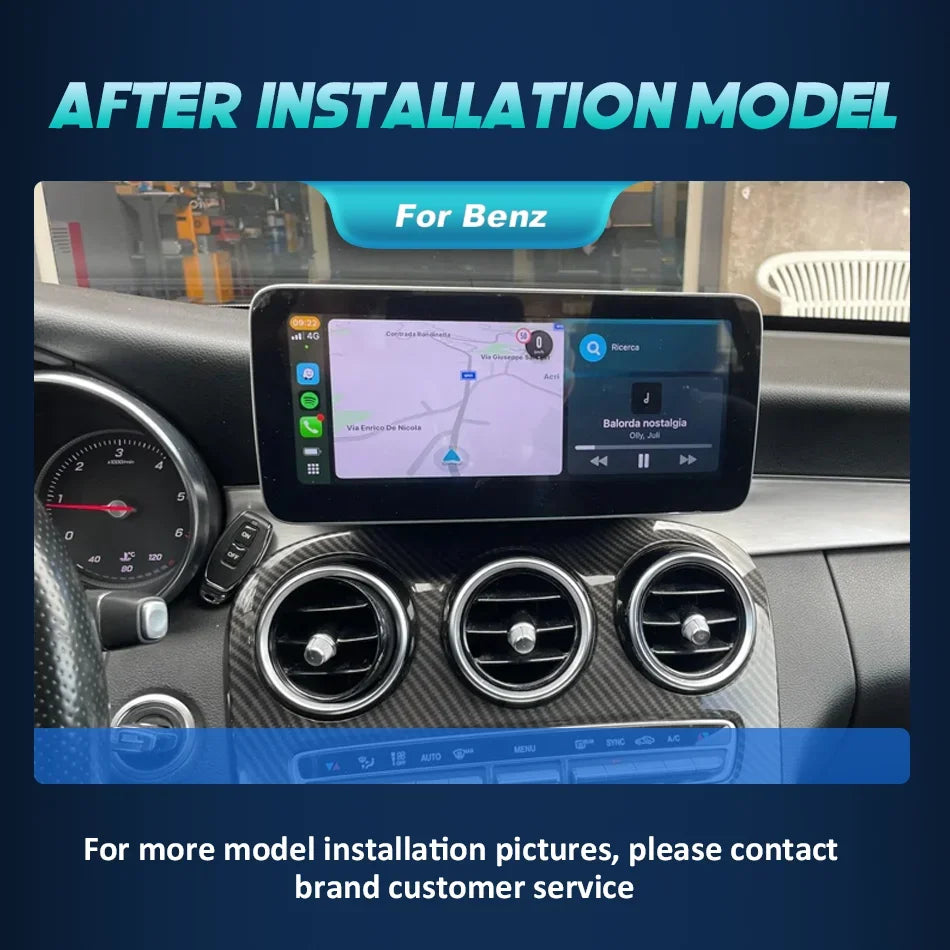 Android 14 Carplay Auto Radio Touch Screen For Mercedes C GLC V W205 X253 W447 NTG 5.5 6.0 2019-2023 Smart Car System Head Unit