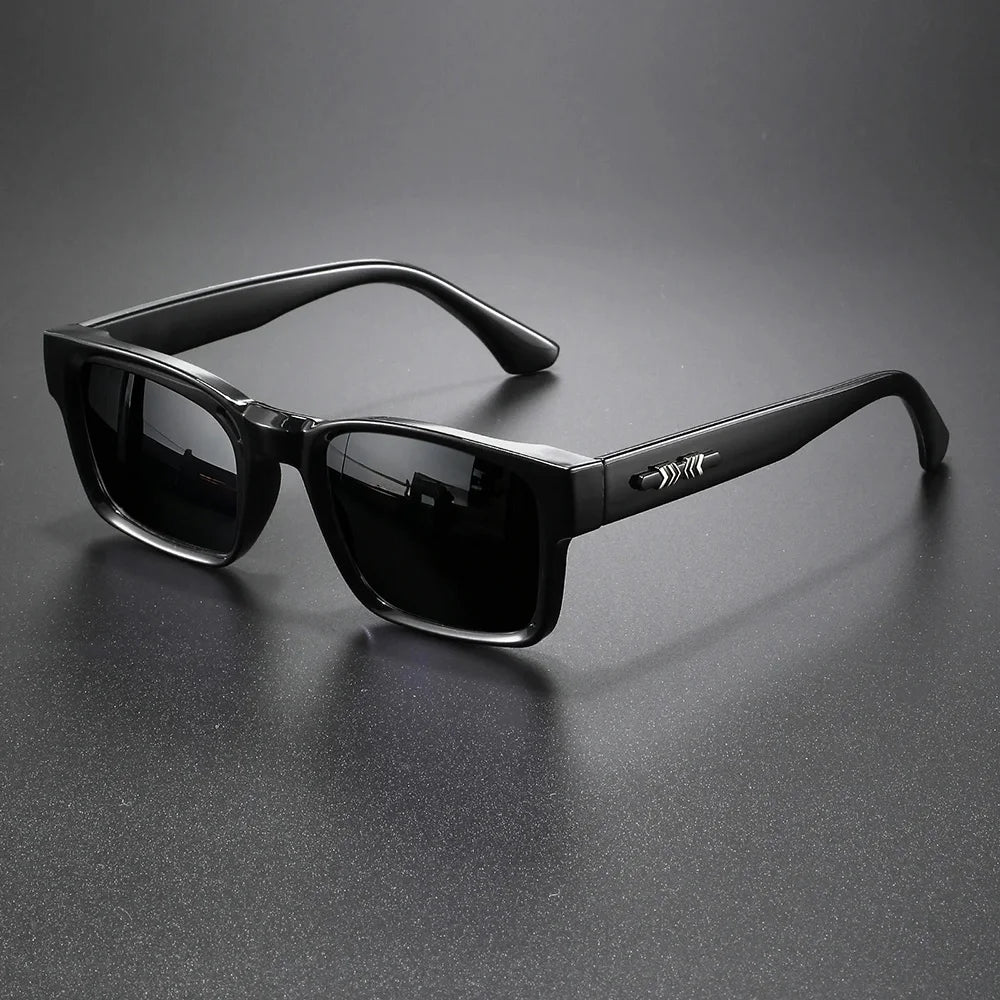 Retro Punk Square Sunglasses - UV400 Protection (3-Pack Set)
