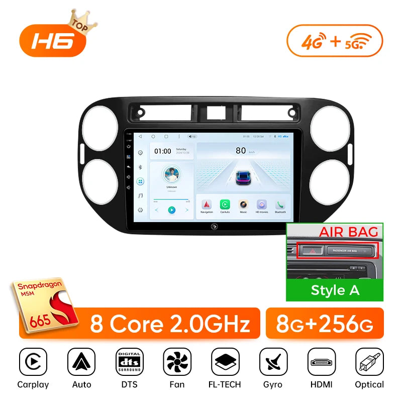 Ainavi Car Multimedia Player For Volkswagen VW Tiguan 2006 2008 2010 2016 Golf Plus Wireless Carplay Android Auto 4G Wifi 2din