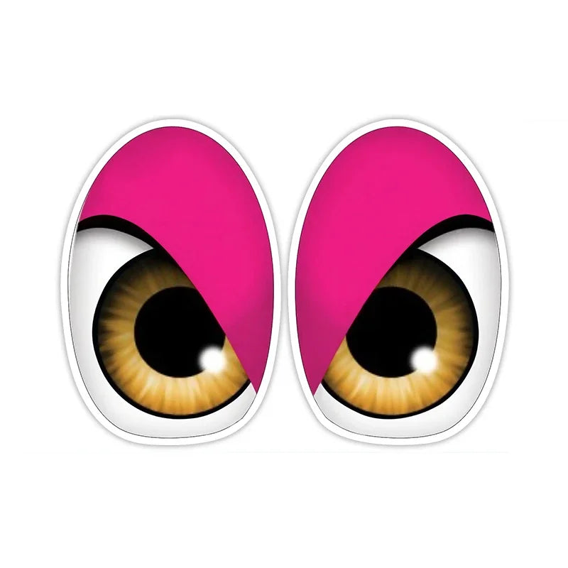 FUYOOHI Personality Cartoon Bird Red Eyes Anime Funny Car Stickers Bumper Trunk Truck Graphics JDM Vinyl Car Wrap Decal