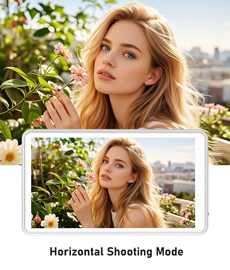 Smartphone Rear Camera Selfie Display Screen Wireless Wi-Fi Mirroring Magnetic Attachment for iOS Android Harmony OS